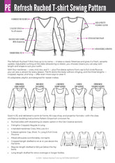 Refresh Ruched T-shirt | PDF Sewing Pattern